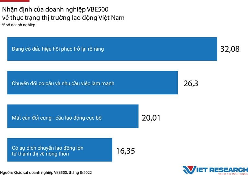 Thị trường lao động Việt Nam Góc nhìn từ các doanh nghiệp VBE500 Tin