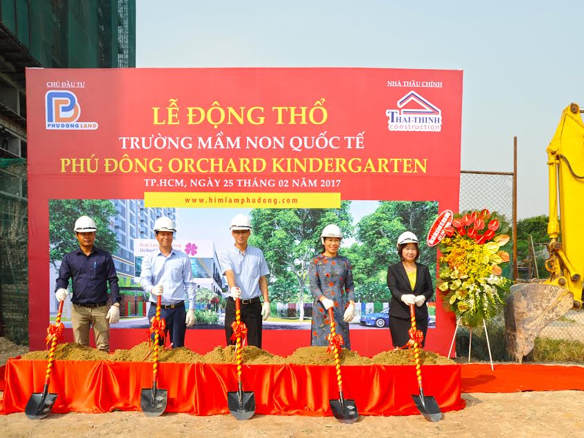 Xây trường mầm non theo tiêu chuẩn quốc tế tại Dự án Him Lam Phú Đông