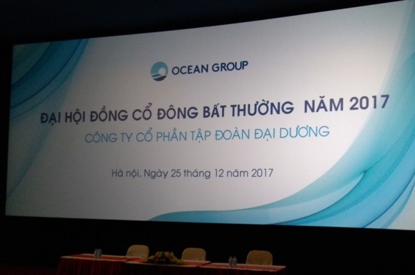 Đại hội cổ đông bất thường 2017 của Ocean Group bất thành