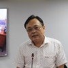 Ông Nguyễn Quốc Huy, Phó trưởng phòng Quản lý đô thị, UBND huyện Củ Chi thông tin trong buổi họp báo. Ảnh: Thành Nhân