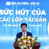 Ông Phạm Văn Hoành, Tổng Biên tập Báo Tài chính - Đầu tư phát biểu khai mạc Tọa đàm. Ảnh: Chí Cường