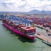 Các doanh nghiệp lo ngại nếu thu thêm phí cảng biển khu vực Bình Dương và Bà Rịa - Vũng Tàu sẽ làm tăng thêm chi phí logistics. Trong ảnh: Cụm cảng Cái Mép - Thị Vải