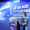 Bà Đặng Tuyết Dung, Giám đốc Visa Việt Nam và Lào phát biểu tại sự kiện