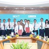 Tổng Giám đốc BIDV Lê Ngọc Lâm và Tổng Giám đốc VIMC Lê Anh Sơn đại diện hai đơn vị ký thỏa thuận