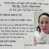 Cựu cán bộ Văn phòng Bộ Giáo dục và Đào tạo Nguyễn Thị Minh Phượng bị truy nã do chiếm đoạt hơn 1,6 tỷ đồng.