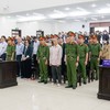 Các bị cáo tại phiên tòa phúc thẩm.