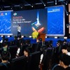 Các chuyên gia, doanh nghiệp chia sẻ kinh nghiệm phát triển ngành bán dẫn tại Đà Nẵng nói riêng và Việt Nam nói chung tại sự kiện. Ảnh: Khánh Nhi 