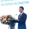 Bộ trưởng Bộ Khoa học và Công nghệ Nguyễn Mạnh Hùng phát biểu tại Hội thảo. Ảnh: Bộ KHCN