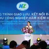 Bà Dương Thị Kiều Anh, Phó Chủ tịch HĐQT HZ Group, Phó chủ tịch HĐQT Công ty Cổ phần Đầu tư Bình Tân cho biết, Hàm Kiệm II còn được định hướng trở thành một trung tâm công nghiệp - logistics tích hợp, phục vụ cho sự phát triển lâu dài của cả vùng. Ảnh: Trọng Tín.