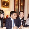Đoàn công tác Bộ Tài chính tại buổi làm việc. Ảnh: Duy Thái.