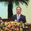 Ông Nguyễn Ngọc Việt, Bí thư Đảng ủy phường Đống Đa trình bày tham luận tại Đại hội.