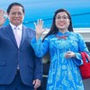 Thủ tướng Chính phủ Phạm Minh Chính cùng Phu nhân. (Ảnh: VGP)