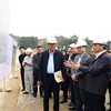Phó Thủ tướng Bùi Thanh Sơn kiểm tra tiến độ Dự án xây dựng cao tốc Tuyên Quang-Hà Giang đoạn qua tỉnh Tuyên Quang tại nút giao Quốc lộ 37 - Ảnh: VGP.