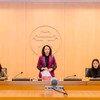 Phó chủ tịch UBND TP. Hà Nội Vũ Thu Hà chủ trì cuộc họp.