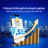 Chứng chỉ tiền gửi ACB dành cho khách hàng doanh nghiệp có lãi suất sinh lời mỗi ngày lên đến 7,5%/năm.