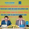Đại diện Nam A Bank và ADB ký kết Thỏa thuận Ngân hàng phát hành (Issuing Bank Agreement - IBA)