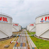 Hệ thống bồn chứa và đường ống công nghệ tại kho PVOIL