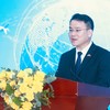 Thứ trưởng Bộ Tài chính Trần Quốc Phương phát biểu chỉ đạo toạ đàm. Ảnh Chí Cường.