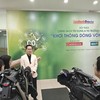 Ông Nguyễn Hữu Tú, Phó tổng giám đốc Công ty cổ phần MIZA trả lời phỏng vấn bên lề hội thảo “Chính sách tín dụng và thị trường carbon: Khơi thông dòng vốn xanh”. Ảnh Dũng Minh
