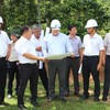Lãnh đạo UBND tỉnh Quảng Ngãi vừa kiểm tra dự án Nhà máy điện mặt trời Đăk Rơ Sa.