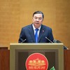 Phó Thủ tướng Thường trực Chính phủ Phạm Gia Túc đã trình bày những nội dung trọng tâm, cốt lõi của Nghị quyết số 10-NQ/TW của Bộ Chính trị về phát triển kinh tế có vốn đầu tư nước ngoài - Ảnh: VGP/Nhật Bắc