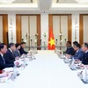 Thủ tướng Lê Minh Hưng tiếp ông Sanjay Dhawan, Phó Chủ tịch Tập đoàn ACME của Ấn Độ. (Ảnh: Dương Giang/TTXVN)