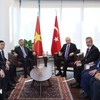 Tổng Bí thư, Chủ tịch nước Tô Lâm gặp Tổng thống Thổ Nhĩ Kỳ Recep Tayyip Erdogan. (Ảnh: Thống Nhất/TTXVN)