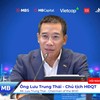 Ông Lưu Trung Thái, Chủ tịch HĐQT Ngân hàng TMCP Quân Đội (MB) chủ trì hội nghị Nhà đầu tư.