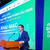 Ông Lưu Trung Thái, Chủ tịch HĐQT MB phát biểu tại Lễ khai mạc Diễn đàn Đổi mới sáng tạo Việt Nam toàn cầu 2026 (VGIC 2026). 