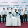 Đại diện Lãnh đạo QPT và BIDV ký kết Biên bản hợp tác