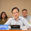Ông Phạm Chí Quang, Vụ trưởng Vụ Chính sách tiền tệ (NHNN) trao đổi tại Toạ đàm