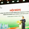 Ông Nguyễn Thanh Tùng, Đại biểu Quốc hội khóa XVI, Bí thư Đảng ủy, Chủ tịch HĐQT Vietcombank phát biểu khai mạc hội nghị 