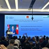 Đại sứ Việt Nam tại Singapore Trần Phước Anh phát biểu tại diễn đàn 