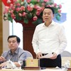 Thứ trưởng Bộ Tài chính Nguyễn Đức Chi trả lời báo chí tại Họp báo Chính phủ chiều 3/6 (Ảnh: M.Minh)