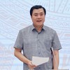 Thứ trưởng Bộ Công Thương Nguyễn Sinh Nhật Tân nói về giám sát chất lượng xăng E10 tại Họp báo Chính phủ chiều 3/6 (Ảnh: M.M)