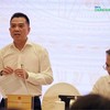 Thứ trưởng Bộ Nông nghiệp và Môi trường Đặng Ngọc Điệp thông tin về việc tháo gỡ khó khăn cho xuất khẩu sầu riêng tại Họp báo Chính phủ chiều 3/9 - Ảnh: Minh Minh