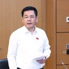 Phó Chủ tịch Quốc hội Nguyễn Hồng Diên thảo luận tại tổ chiều 17/10 về dự án Luật sửa đổi, bổ sung một số điều của Luật Chứng khoán