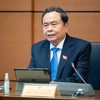 Chủ tịch Quốc hội Trần Thanh Mẫn thảo luận tại tổ ngày 18/10 Ảnh: quochoi.vn