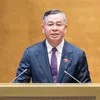 Bộ trưởng Bộ Tài chính Ngô Văn Tuấn phát biểu tiếp thu, giải trình tại phiên thảo luận hội trường sáng 28/10 về dự án Luật sửa đổi, bổ sung một số điều của Luật Chứng khoán.