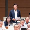Đại biểu Nguyễn Cao Sơn (đoàn Phú Thọ) phát biểu tại hội trường sáng 31/10
