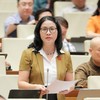 ĐBQH Nguyễn Thị Lan (TP. Hà Nội) phát biểu thảo luận chiều 30/10.