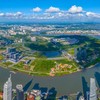 Khu đô thị mới Thủ Thiêm mang ý nghĩa chiến lược là trung tâm tài chính, kinh tế, văn hóa mới của TP.HCM, hiện đại, tầm cỡ quốc tế. Ảnh: Lê Toàn.