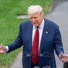 Tổng thống Mỹ Donald Trump phát biểu tại Nhà Trắng, Washington, D.C. Ảnh: THX/TTXVN 