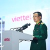Trung tướng Tào Đức Thắng, Chủ tịch kiêm Tổng Giám đốc Tập đoàn Viettel phát biểu tại sự kiện. (Ảnh: Minh Sơn) 