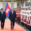 Lễ đón trọng thể Tổng Bí thư Tô Lâm thăm cấp Nhà nước tới Vương quốc Campuchia 