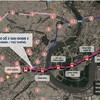 Hướng tuyến metro số 2 đoạn Bến Thành - Thủ Thiêm.