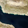 Hình ảnh từ vệ tinh Terra của NASA về eo biển Hormuz.