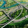 Phối cảnh nút giao Vành đai 3 với cao tốc TP.HCM - Long Thành - Dầu Giây 