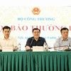 Lãnh đạo Bộ Công thương tại họp báo thường kỳ quý I/2026, chiều 9/4. 