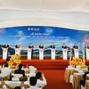 Thủ tướng Chính phủ Lê Minh Hưng bấm nút khởi công tuyến đường sắt tốc độ cao Hà Nội - Quảng Ninh 